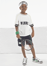 Tennis Collection | Slogan Print T-Shirt